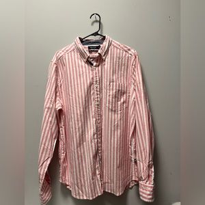 Nautica Classical Fit Stretch Long Sleeve Button Up Shirt